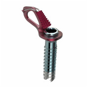 Tornillo de hielo Blue Ice Aero Lite Ice Screw 10 cm rojo Red