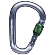 Mosquetón Black Diamond Pearlock Screwgate gris gray
