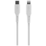 Cable de carga y datos FIXED Nabíjecí a datový Liquid silicone kabel USB-C/Lightning