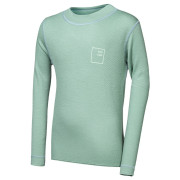 Camiseta funcional para niños Sensor Merino DF Logo Up Basil Green verde claro Basil Green