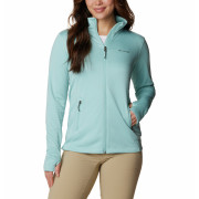 Sudadera de mujer Columbia W Park View Grid Fleece Full Zip azul claro Aqua Haze Heather