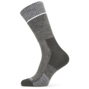 Calcetines SealSkinz Solo QuickDry Mid Length Socks negro/gris Black/Grey