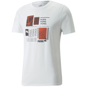 Camiseta de hombre Puma Graphic Tee blanco white