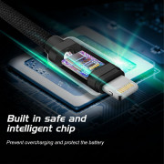 Cable de carga y datos Swissten Textile USB / Lightning 2 m