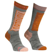 Calcetines de mujer Ortovox Free Ride Long Socks W gris/naranja autumn leaves