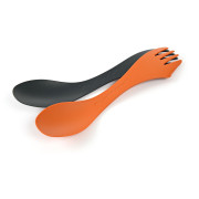 Cubierto Light My Fire Spork Medium 2-pack negro/naranja Rustyorange/Slatyblack