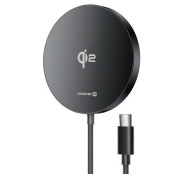 Cargador inalámbrico Swissten MagPuck negro