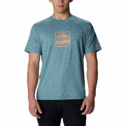 Camiseta de hombre Columbia Kwick Hike™ Graphic SS Tee azul Cloudburst, Tested Tough PDX