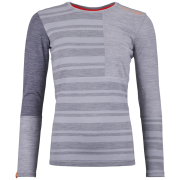 Camiseta funcional de mujer Ortovox 185 Rock'N'Wool Long Sleeve W gris claro Grey Blend