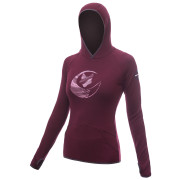 Sudadera de mujer Sensor Merino Upper Fox violeta Port Red