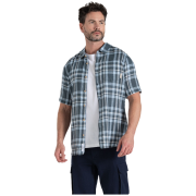 Camisa de hombre Craghoppers Cartwright Short Sleeved Shirt azul oscuro Blue Stone Check