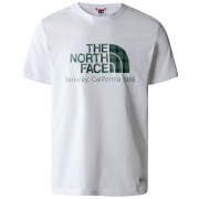 Camiseta de hombre The North Face Berkeley California Tee- In Scrap Mat blanco/verde TNFWHT/DPGRSGRNHRLRGPLAID