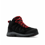 Calzado de senderismo para hombre Columbia Redmond™ III Mid Waterproof negro/rojo Black, Mountain Red