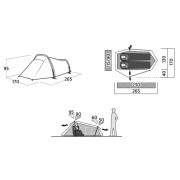 Tienda de campaña de senderismo Easy Camp Sarek 2