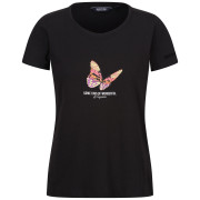 Camiseta de mujer Regatta Filandra VIII negro Black Butterfly