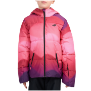 Chaqueta de invierno para niños 4F Technical Jacket F1198 Multicolour rosa Multicolour 1 Allover