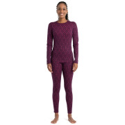 Camiseta funcional de mujer Icebreaker W Mer 200 Oasis LS Crewe First Snow