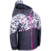 Chaqueta softshell para niños Unuo Fleece Street gris/rosa