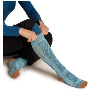 Calcetines de mujer Icebreaker Women Merino Blend Ski+ Medium OTC Mountain Contour