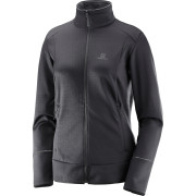 Sudadera de mujer Salomon Discovery Fz W negro Black/Heather