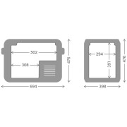 Nevera compresor Dometic CFX3 45l