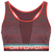 Sujetador deportivo Ortovox 185 Rock'N'Wool Sport Top W rosa mountain rose