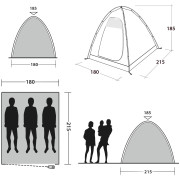 Dormitorio Outwell Free Standing inner L