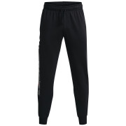 Pantalones de hombre Under Armour Rival FLC Graphic Jogger negro Black / / White