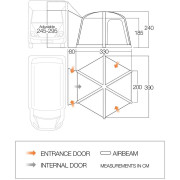 Carpa de autocaravana/furgoneta Vango Airhub Hexaway II Tall