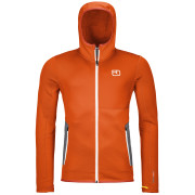 Sudadera de hombre Ortovox Fleece Hoody M naranja hot orange