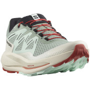 Zapatillas de carrera para mujer Salomon Pulsar Trail rojo Lily Pad / Bleached Aqua / Hot Sauce