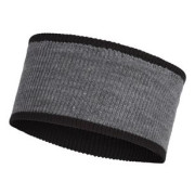 Banda para cabeza Buff Crossknit Headband negro/gris SolidBlack