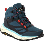 Calzado de senderismo para mujer Jack Wolfskin Terraventure Texapore Mid W azul blue / coral