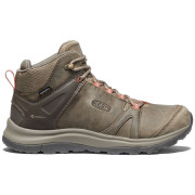 Calzado de mujer Keen Terradora II Leather MID WP W rojo Brindle/Redwood