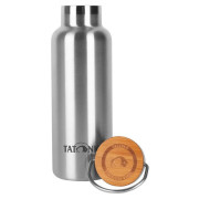 Botella térmica de acero inoxidable Tatonka Hot + Cold Stuff Bamboo Lid 500