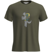 Camiseta funcional de hombre Icebreaker M Mer Core SS Tee Tech Head verde Loden