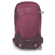 Mochila de senderismo para mujer Osprey Sirrus 34 violeta elderberry purple/chiru tan