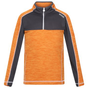 Sudadera para niños Regatta Hewley naranja Orange Pepper/Seal Grey