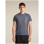 Camiseta funcional de hombre Icebreaker Merino Blend 125 Cool-Lite™ Sphere SS Tee IB Vertical gris MIDNIGHT HTHR
