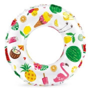 Flotador Intex Lively Print Swim Ring 59230NP blanco/rojo