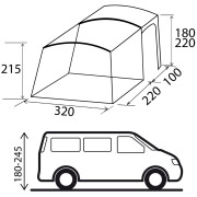 Carpa de autocaravana/furgoneta Brunner Trails Lc