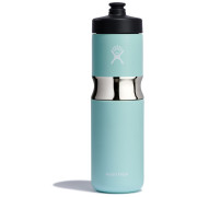 Botella Hydro Flask Wide Mouth Insulated Sport Bottle 20oz azul claro dew