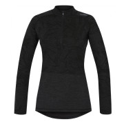 Ropa interior térmica para mujer Husky Merino 100 Dl. Rukáv Zip L negro