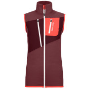 Chaleco de mujer Ortovox W's Fleece Grid Vest rosa Mountain Rose