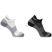 Calcetines Salomon Aero Ankle 2-Pack blanco/negro