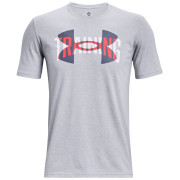 Camiseta de hombre Under Armour Training Overlay SS gris Mod Gray Light Heather / / White