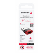 Adaptador Swissten Dataguard With Data Blocking USB-A (Male) / USB-C (Female)