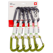 Juego de cintas express Ocún Hawk Qd Wire Bio-Dyn-Ring 15 mm 10 cm 5-Pack verde/gris Green