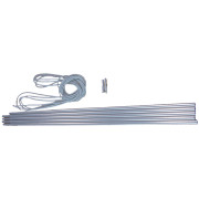 Juego de segmentos Vango Alloy Pole Set 8.5mm gris Silver