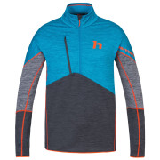 Sudadera funcional de hombre Hannah Niro Hz azul/gris faience/anthracite mel